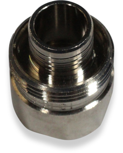 Transition piece brass f/clamp ring connector 1/2" IG 20x2mm